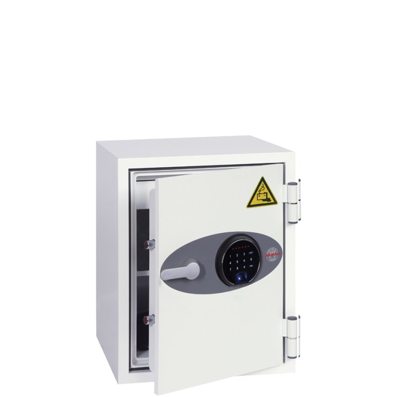 phoenix coffre-fort batterie BATTERY FIGHTER BS0441F, serrure biométrique, 63 litres, blanc