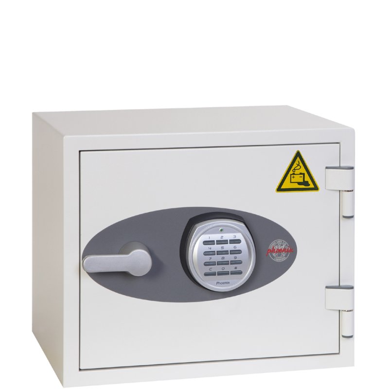 phoenix coffre-fort à batteries BATTERY TITAN BS1281E, blanc, serrure électronique, 19 litres