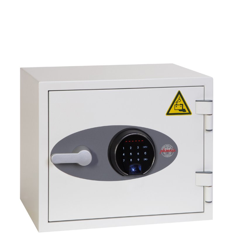 Phoenix coffre-fort pour batteries BATTERY TITAN BS1282F, serrure biométrique, 25 litres, blanc