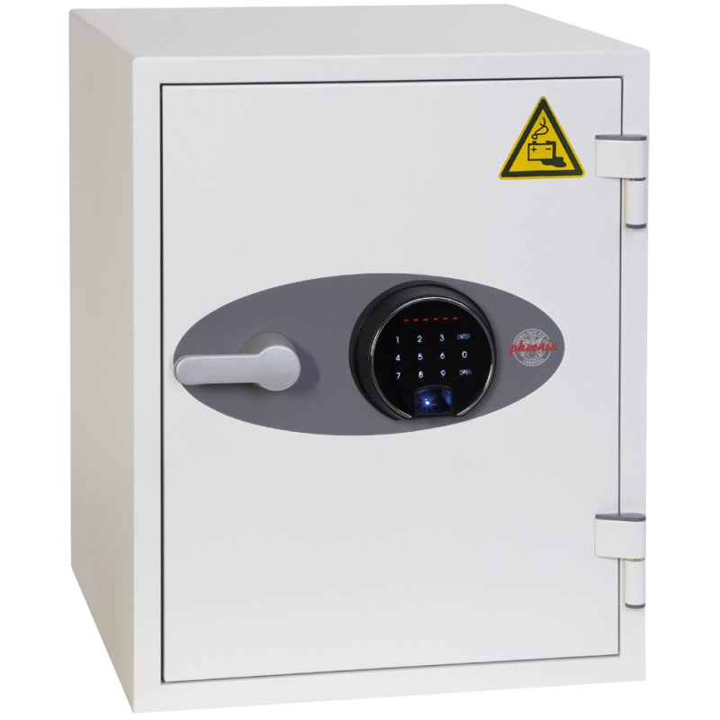 Phoenix coffre-fort pour batteries BATTERY TITAN BS1282F, serrure biométrique, 25 litres, blanc
