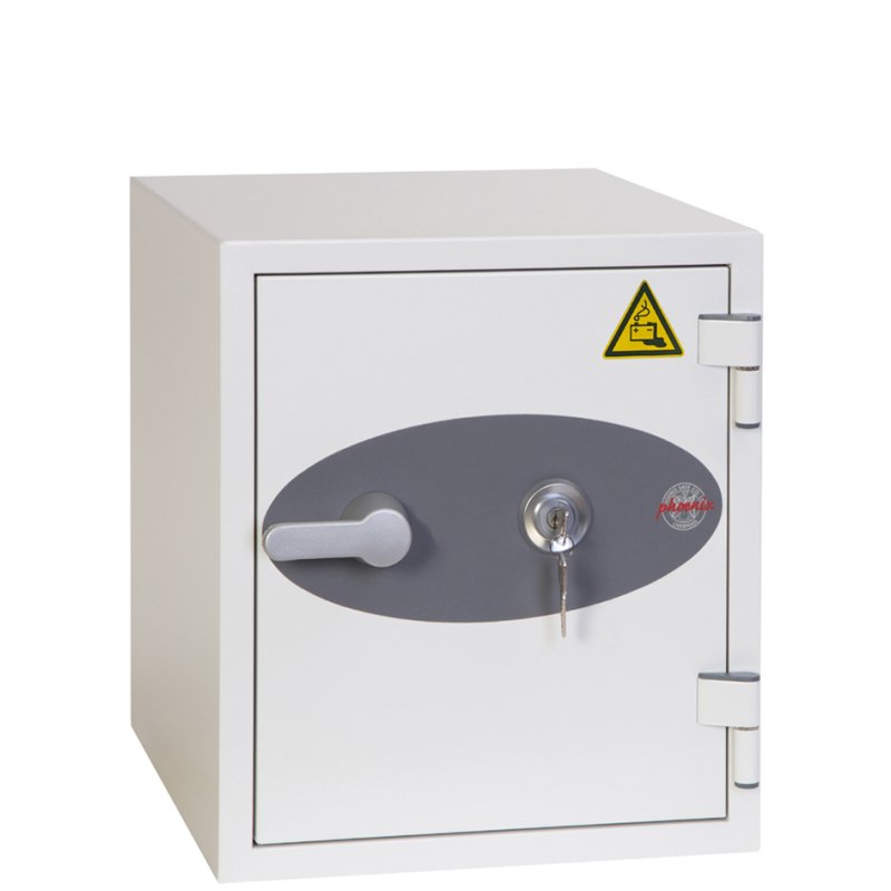 phoenix coffre-fort à batteries BATTERY TITAN BS1282K, blanc, 25 litres, serrure à clé