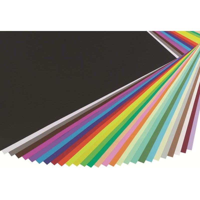 Clairefontaine Papier teinté, noir, 270 g/m², surface lisse, 25 feuilles