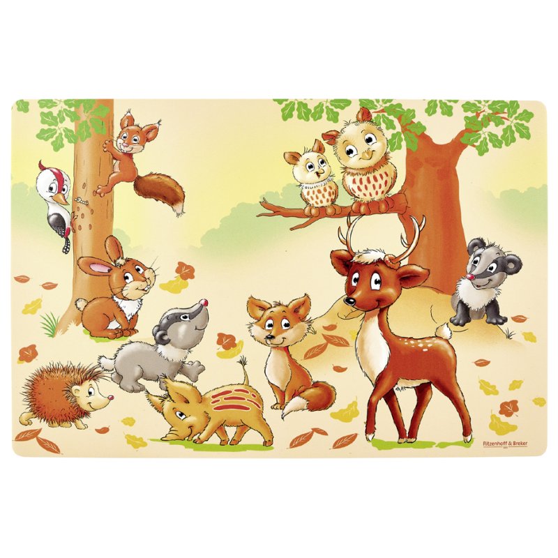 Ritzenhoff & Breker bol petit-déjeuner Waldtiere, porcelaine, 17 cm, 6 pièces