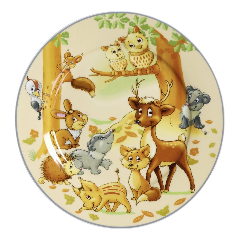 Ritzenhoff & Breker bol petit-déjeuner Waldtiere, porcelaine, 17 cm, 6 pièces
