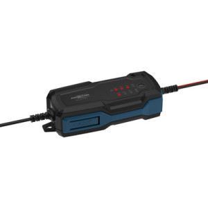 ANSMANN acculader BC 6-12V/2A, auto/motorfiets, zwart/blauw