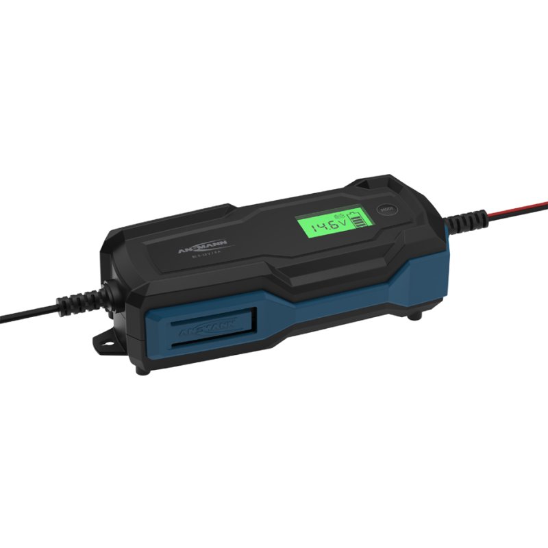 ANSMANN acculader auto BC, 6-12V/6A, zwart/blauw