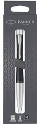PARKER Urban Metro Metallic balpen, draaimechanisme, blauwe inkt, edelstaal geborsteld