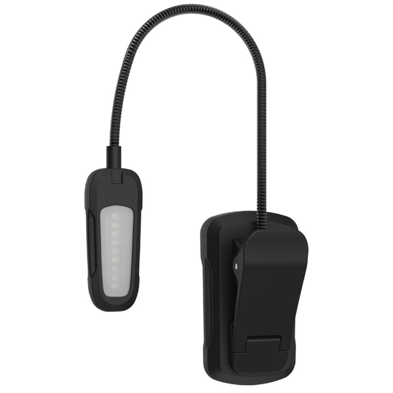 ANSMANN LED leeslamp BOOK LIGHT, oplaadbaar, zwart, 9 LEDs