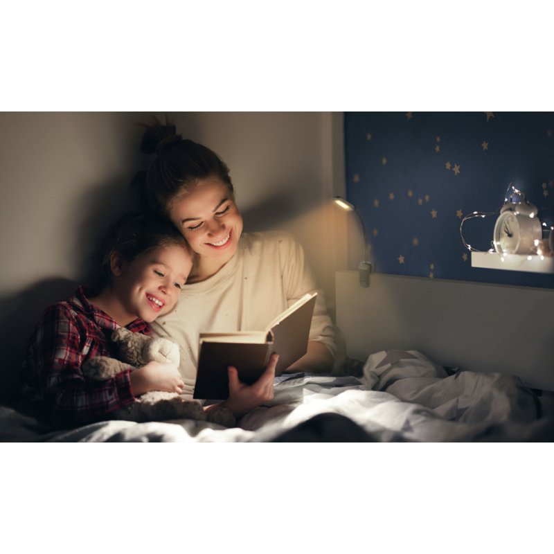 ANSMANN LED leeslamp BOOK LIGHT, oplaadbaar, zwart, 9 LEDs