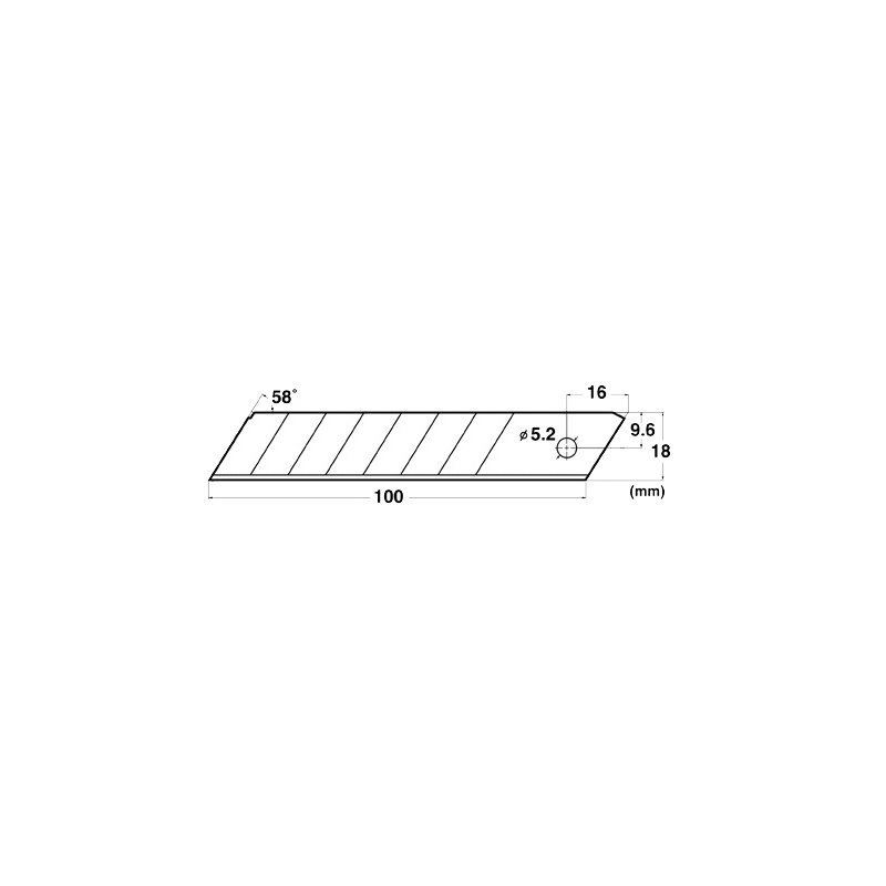 NT Cutter vervangmesjes BL-300, 18 mm messendikte, 6 stuks