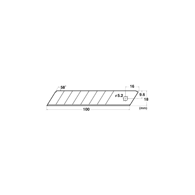 NT Cutter vervangmesjes BL-300, 18 mm messendikte, 6 stuks