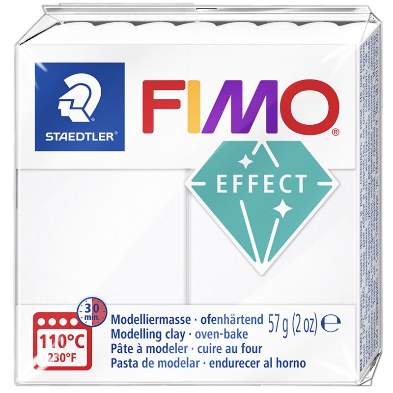 FIMO kneadable clay, translucent, 57 g, oven-hardening