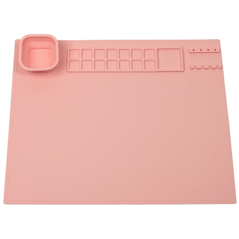 WEDO sous-main en silicone, 400 × 500 mm, rose