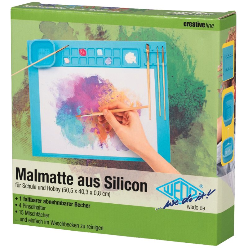 WEDO sous-main en silicone, 400 × 500 mm, rose