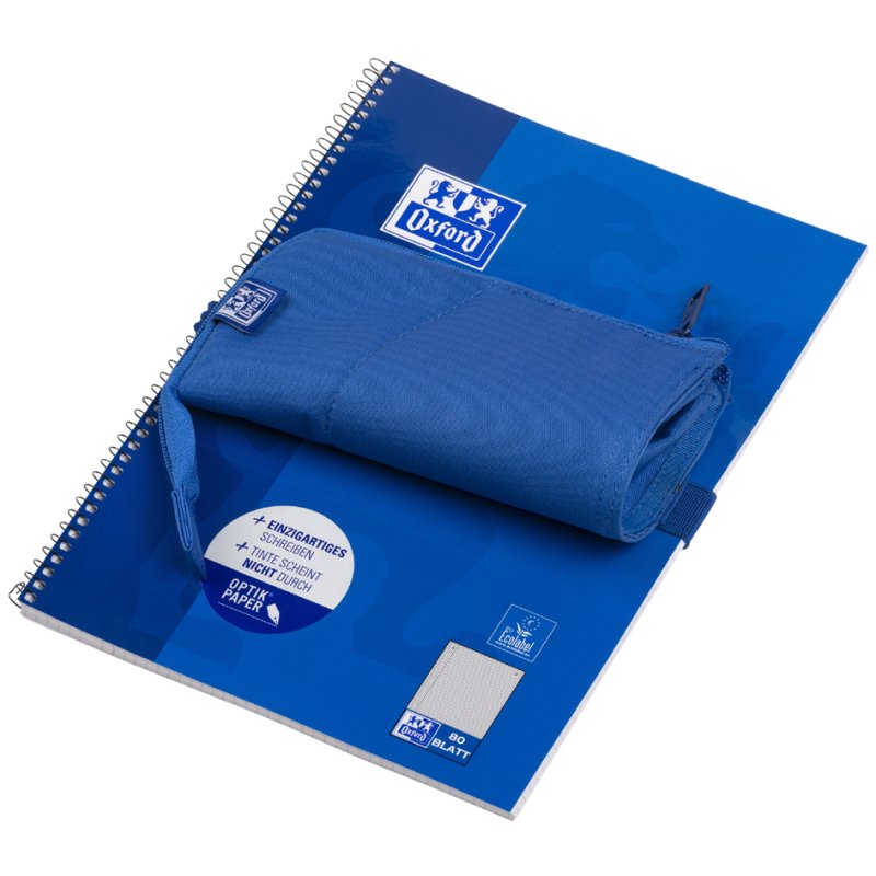 Oxford Trousse à soufflet Stand-Up, polyester, vert clair, 200×100×40 mm