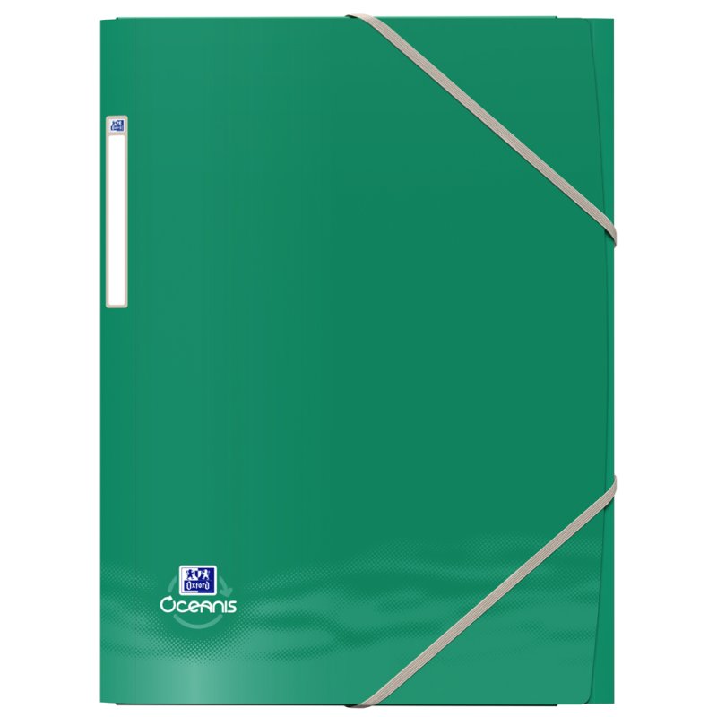Oxford Oceanis chemise à élastique A4, PP recyclé, 150 feuilles, 500 microns