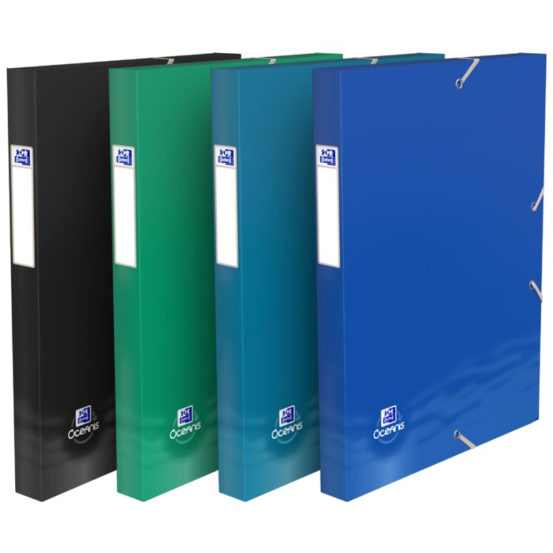 Oxford Oceanis collection box A4, recycled PP, 25 mm, 200 sheets