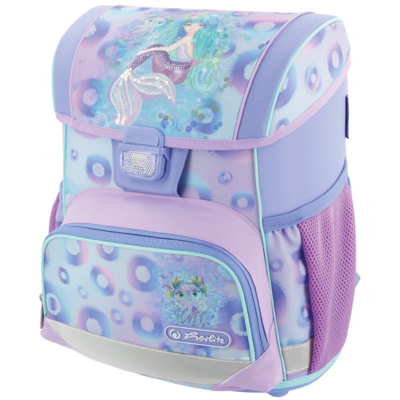 herlitz sac à dos Loop Plus Sirène Mystique, bleu ciel/lilas, 16 L