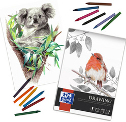 Oxford Art tekenblok Drawing A4, 160 g/m², 40 vel