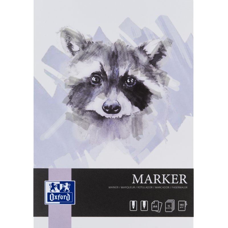 Oxford bloc de marqueur A3, 15 feuilles, 180 g/m²
