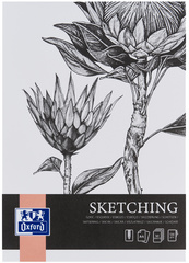 Oxford tekenblok Sketching A3, gestructureerd kunstpapier, 120 g/m², 50 vel