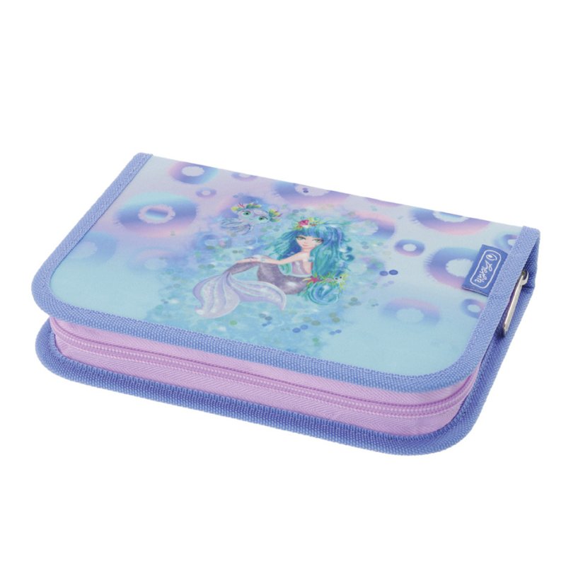 herlitz trousse scolaire Mystic Mermaid, violet/rose, 31 pièces, polyester, 205×140×38 mm