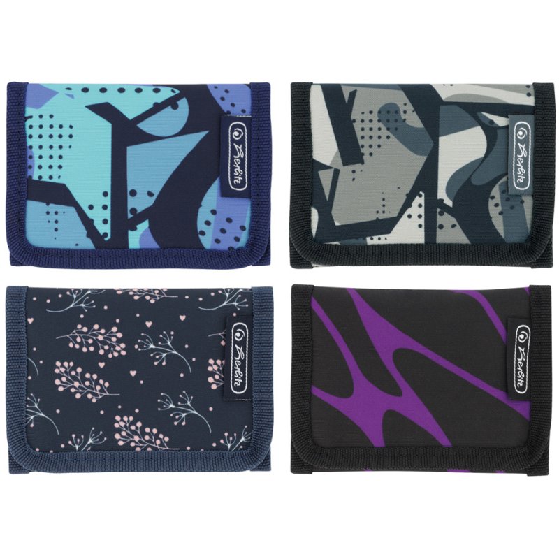 herlitz portefeuille Teens Mix, polyester, velcro, 4 pièces
