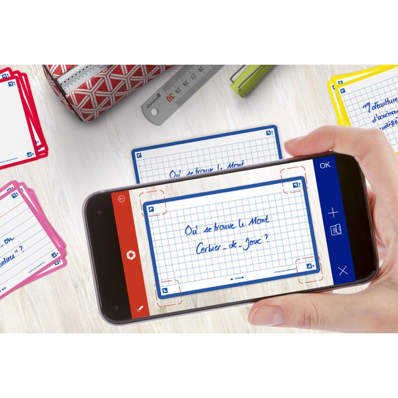 Oxford flashcards Flash 2.0, 75×125 mm, violet, 80 pièces