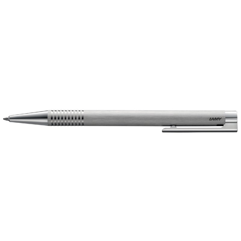 LAMY logo brushed stylo à bille, acier brossé, avec recharge M16