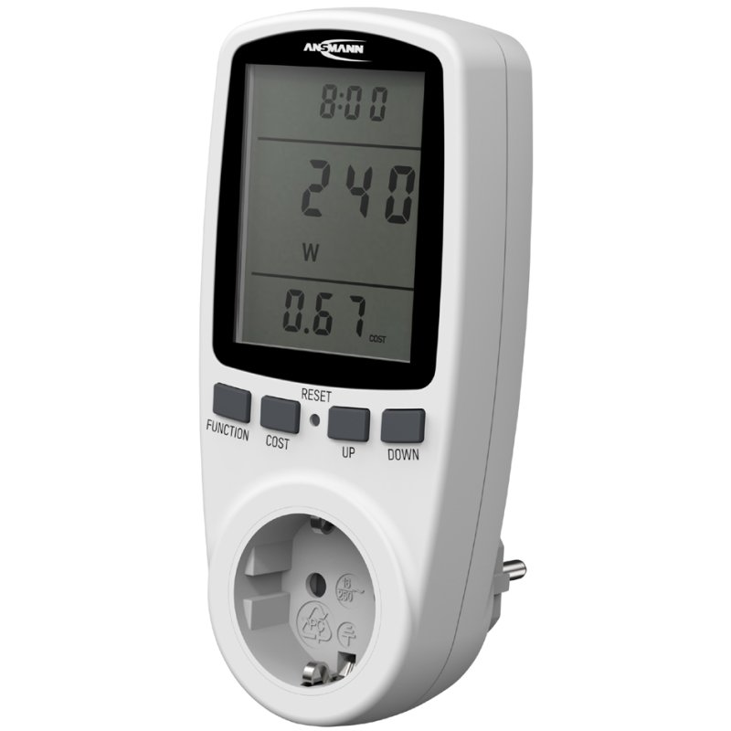 ANSMANN energieverbruiksmeter APM2, wit, AC 230-250 V