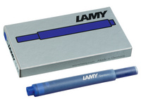 LAMY inktpatronen T10, blauw uitwisbaar, 5 stuks