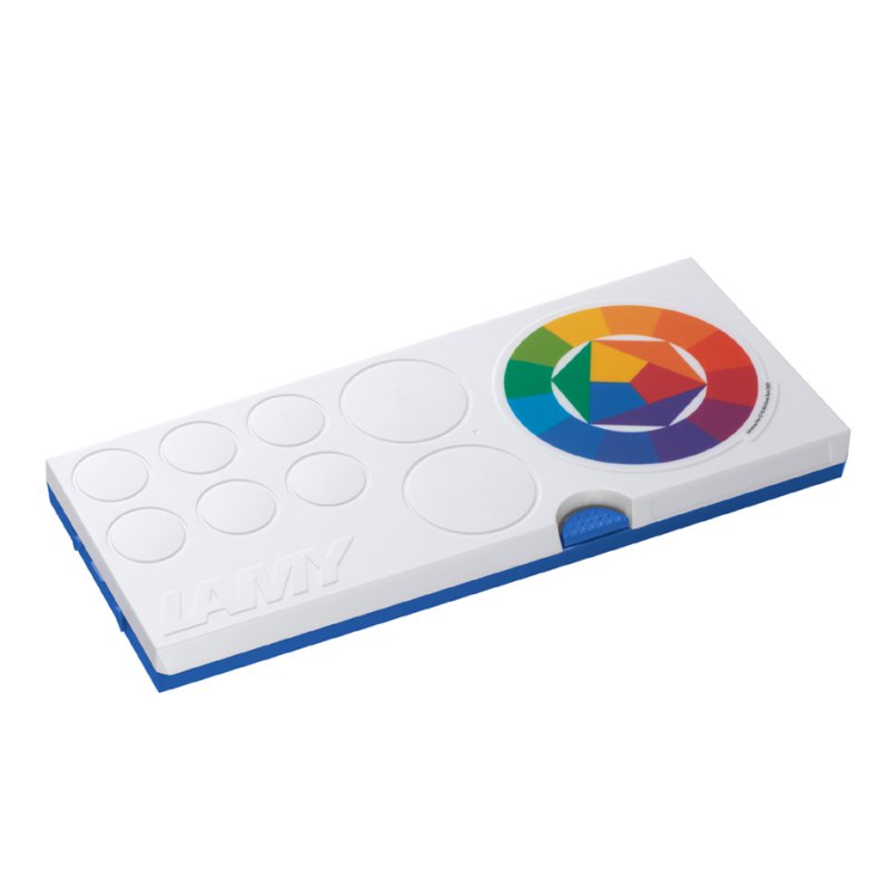 LAMY set aquarelle aquaplus, bleu, 12 couleurs, blanc de gouache inclus 7,5 ml