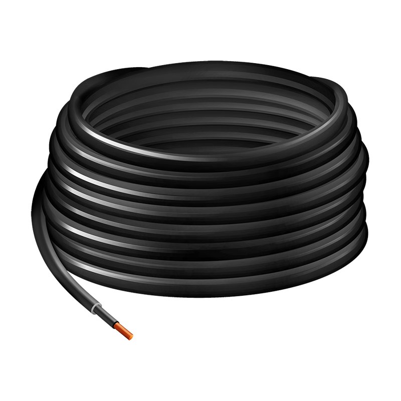LogiLink câble d'installation solaire, 25 m, noir, 6 mm²