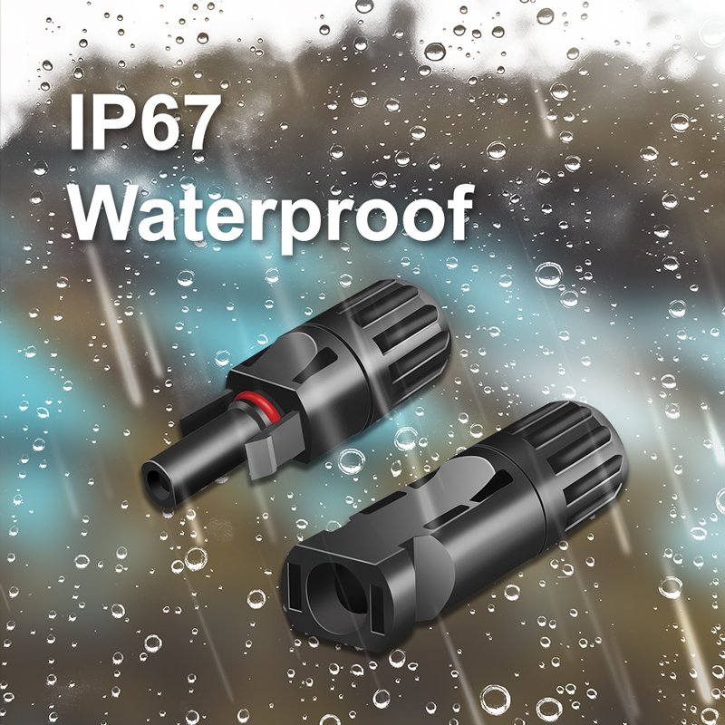 LogiLink jeu de connecteurs solaires PVC, 2,5-6 mm², noir