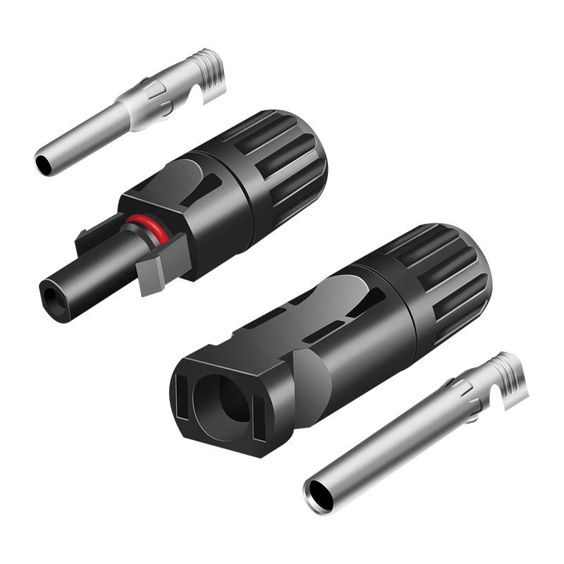 LogiLink jeu de connecteurs solaires PVC, 2,5-6 mm², noir
