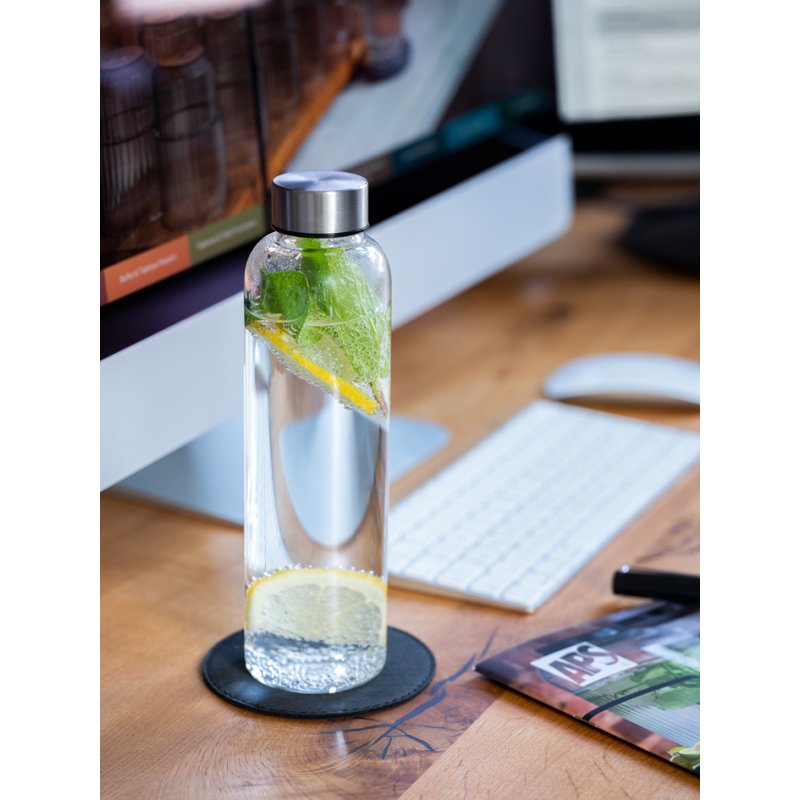 APS drinkfles EVERFILL, transparant, 0,75 liter, glas