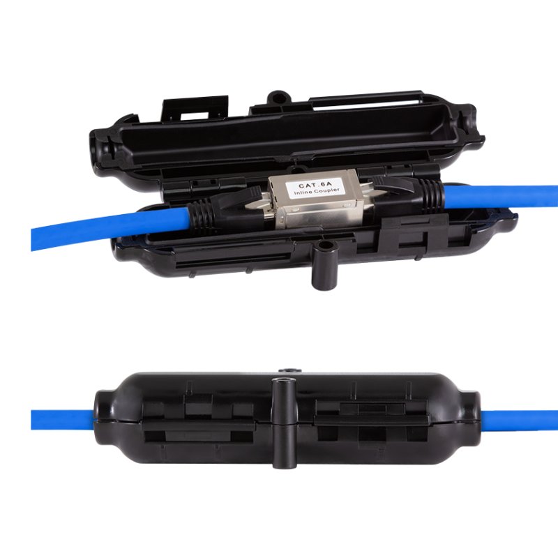 LogiLink Professional outdoor housing for network connections, black, IP54, glass-fibre reinforced