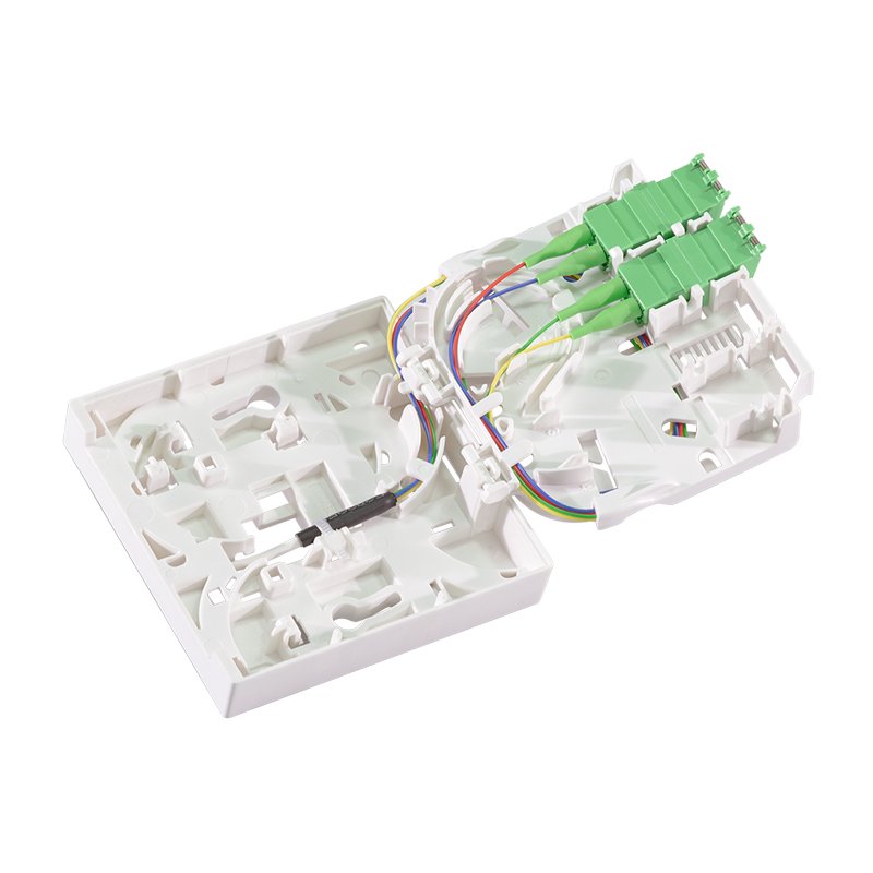 LogiLink Professional FTTH boîtier de distribution, 2x LC/APC, câble 50 m, blanc