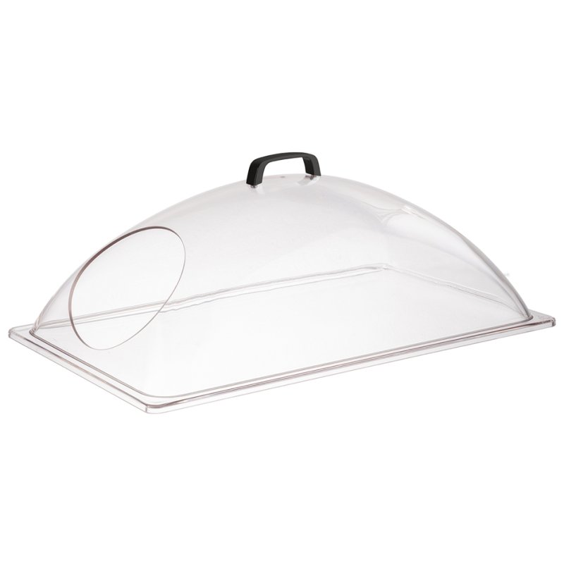 APS dome-shaped cover GN 1/1, side opening, transparent, 540×335×205 mm
