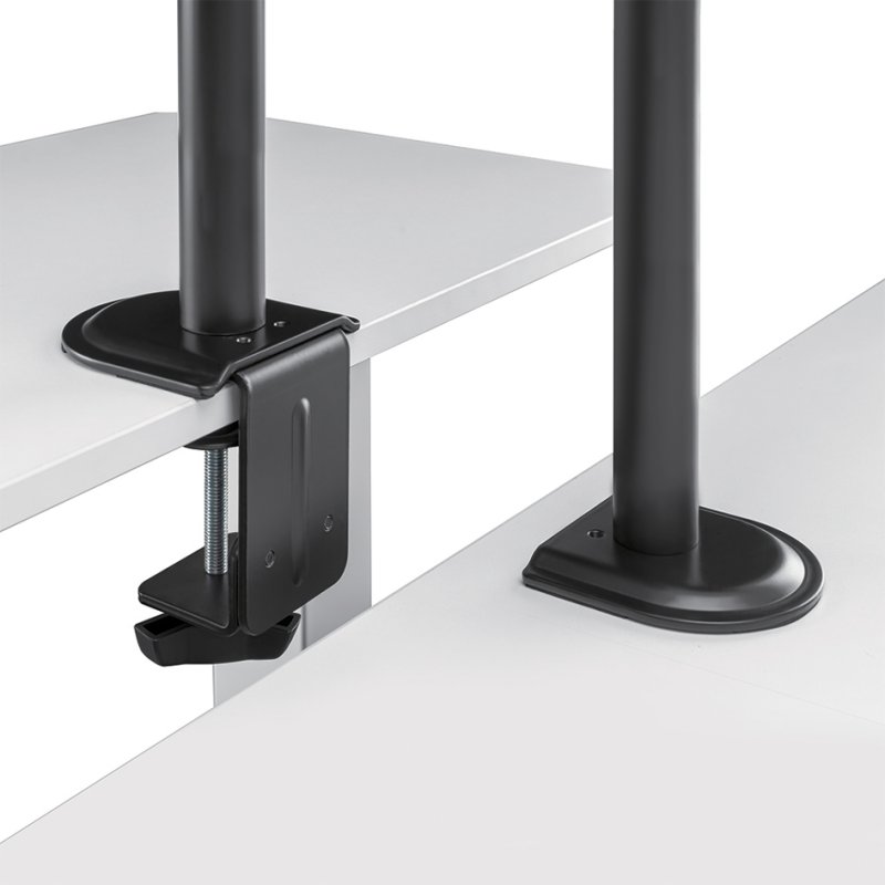 LogiLink monitor arm with laptop holder, black, 17-32 inch, VESA 75×75/100×100