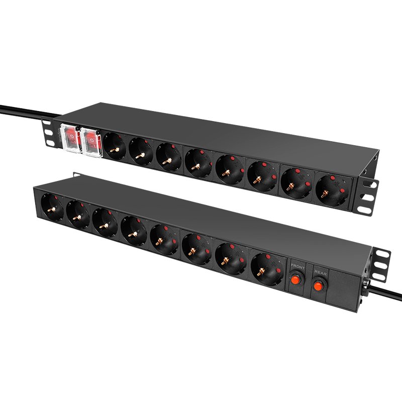 LogiLink Professional 19 inch power strip 16-way, black