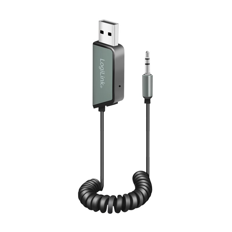 LogiLink Récepteur audio Bluetooth 5.3, noir, véhicules, portée 8 m