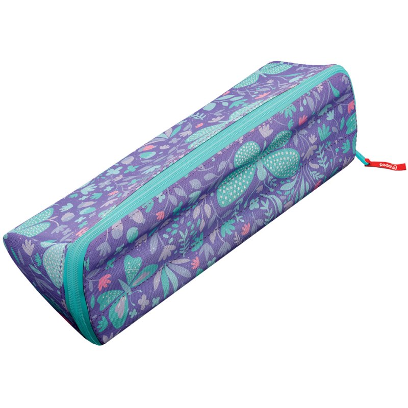 Maped porte-crayons XXL FANCY 'PASTEL SHINY BUTTERFLY', triangulaire, 230×75×90 mm