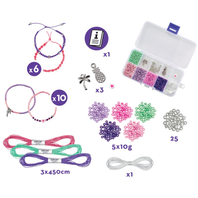 Maped ensemble créatif de bracelets IMAGIN'STYLE Barbie, 16 bracelets, à partir de 7 ans