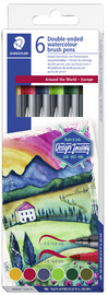 STAEDTLER dubbele stiften Afrika kleuren, 2 punten, 6 stuks