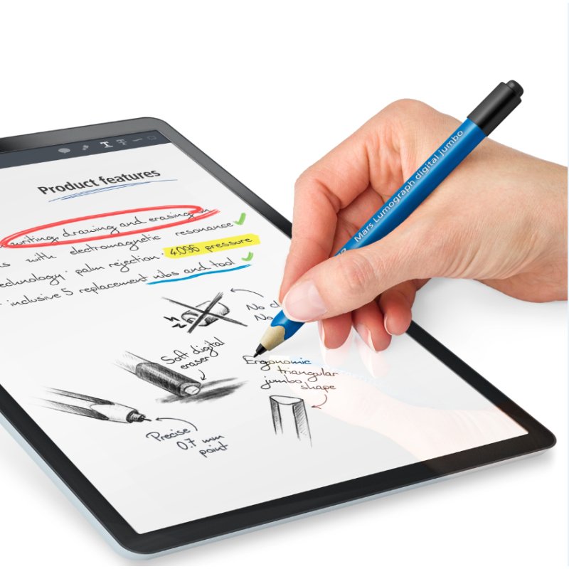 STAEDTLER stylet numérique Mars Lumograph jumbo, 0,7 mm, bois recyclé