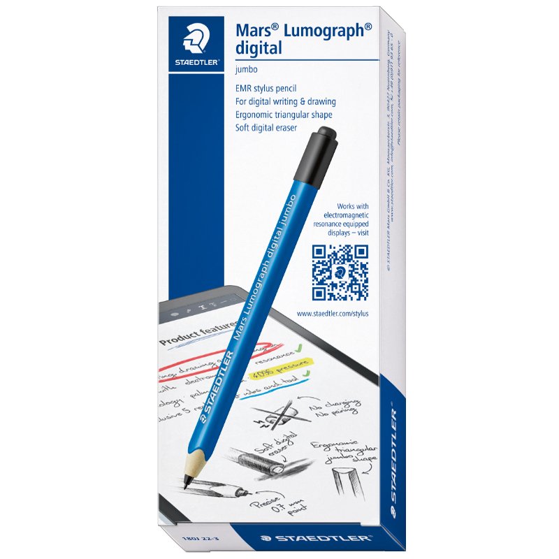 STAEDTLER stylet numérique Mars Lumograph jumbo, 0,7 mm, bois recyclé