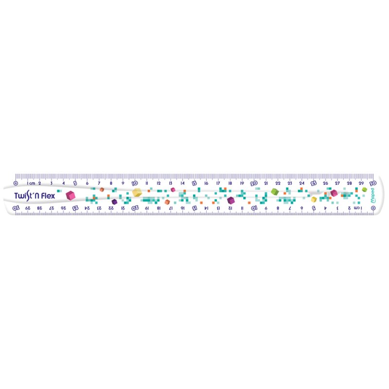 Maped règle Twist'n Flex PIXEL PARTY, flexible, 300 mm