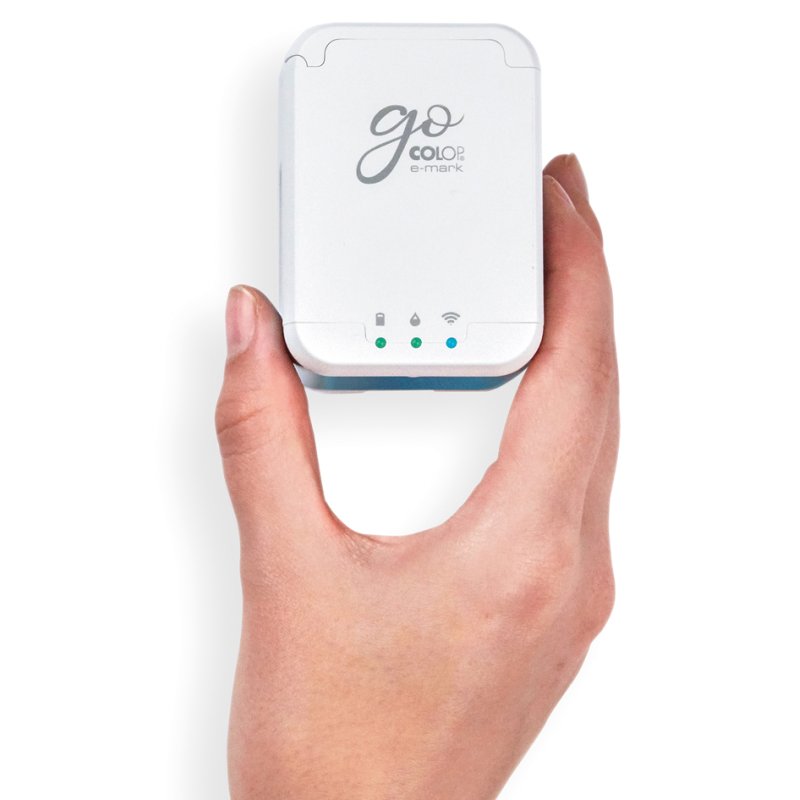 COLOP e-mark go imprimante mobile, blanc, 600 dpi, 14,5 × 150 mm