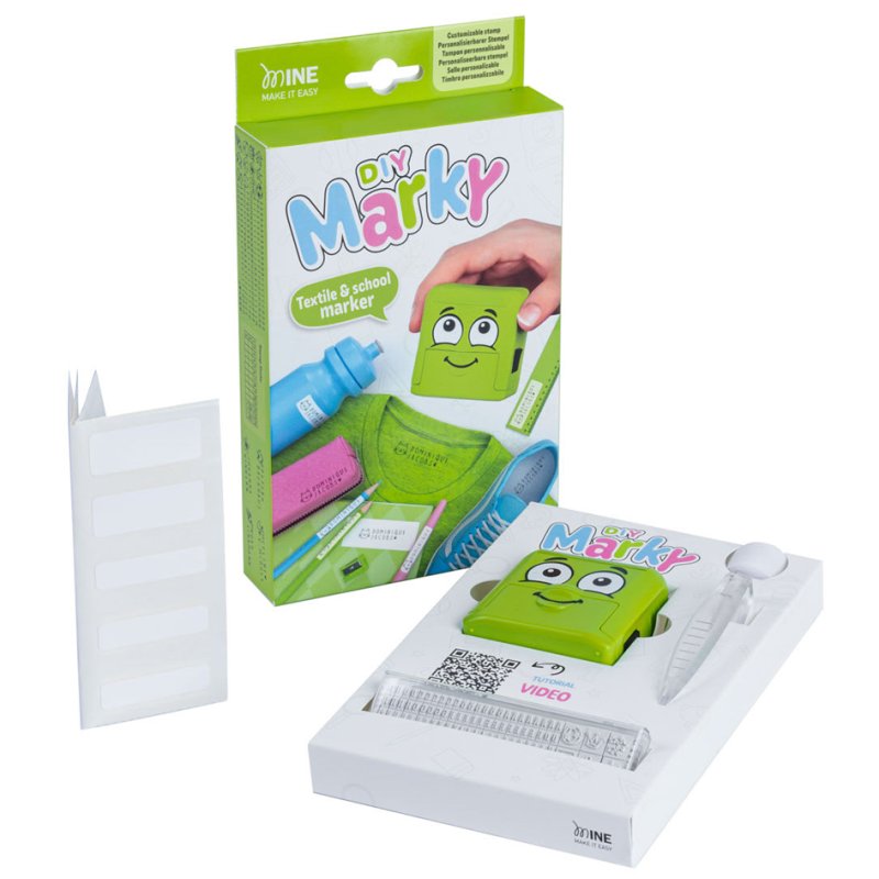 COLOP kit de tampons DIY Marky printer C20, rose, tampon textile